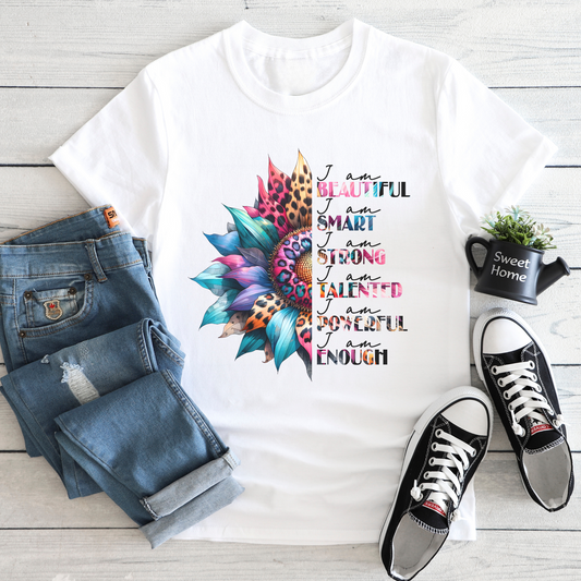Mental Health, Rainbow Sunflower T-Shirt, Positive Vibes Shirt